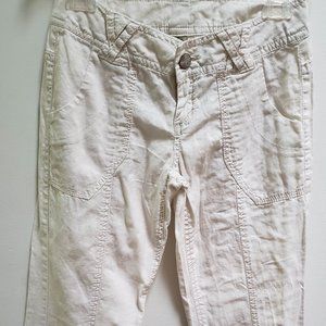 Arden B Beige Linen Pants